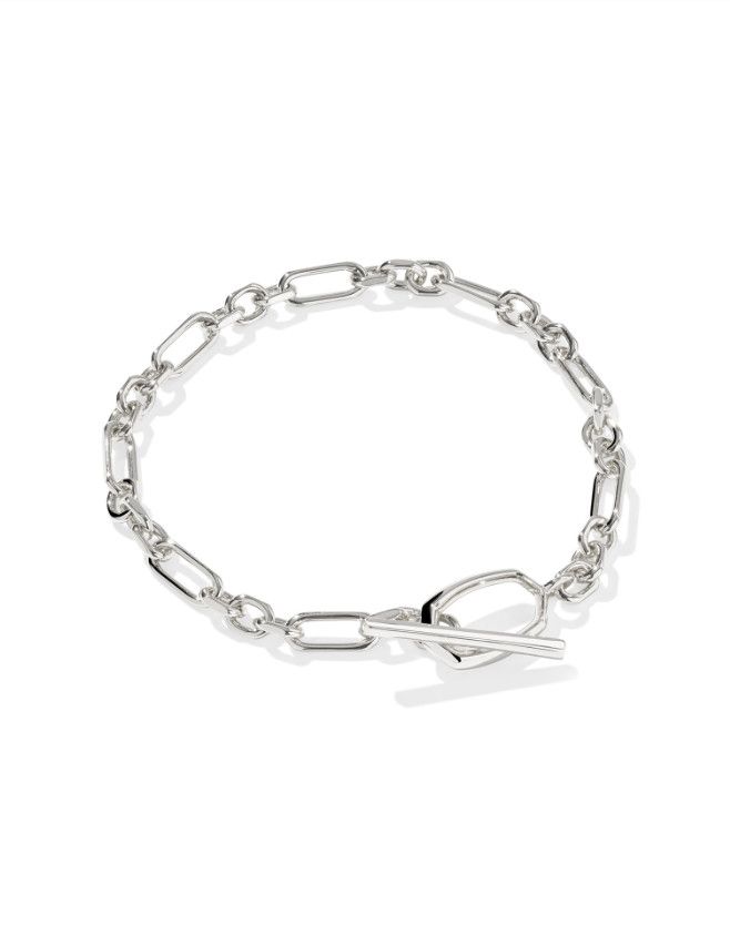 The Sylvia Link Chain Bracelet, Color: Silver
