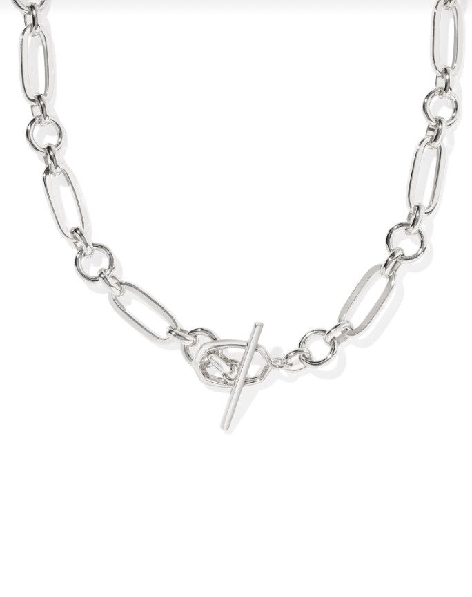 The Sylvia Link Chain Necklace, Color: Silver