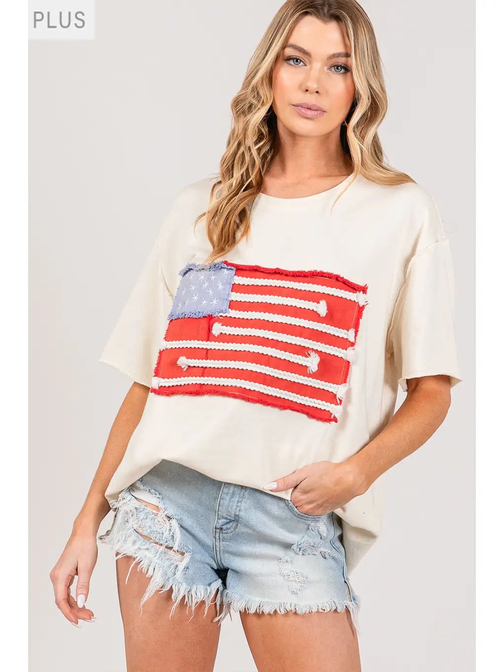 The Flag Patch Top
