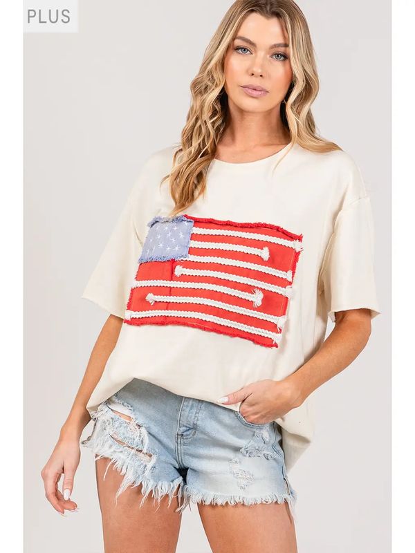 The Flag Patch Top