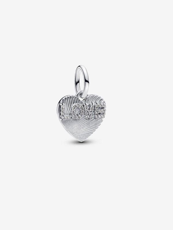 PANDORA™ Engravable Love Heart Dangle Charm