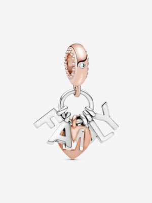 PANDORA™ Family Letters Two Tone Dangle Charm