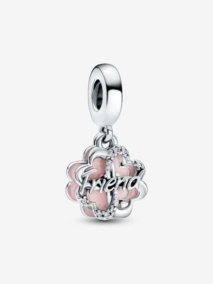 PANDORA™ Four Leaf Clover Friendship Double Dangle Charm