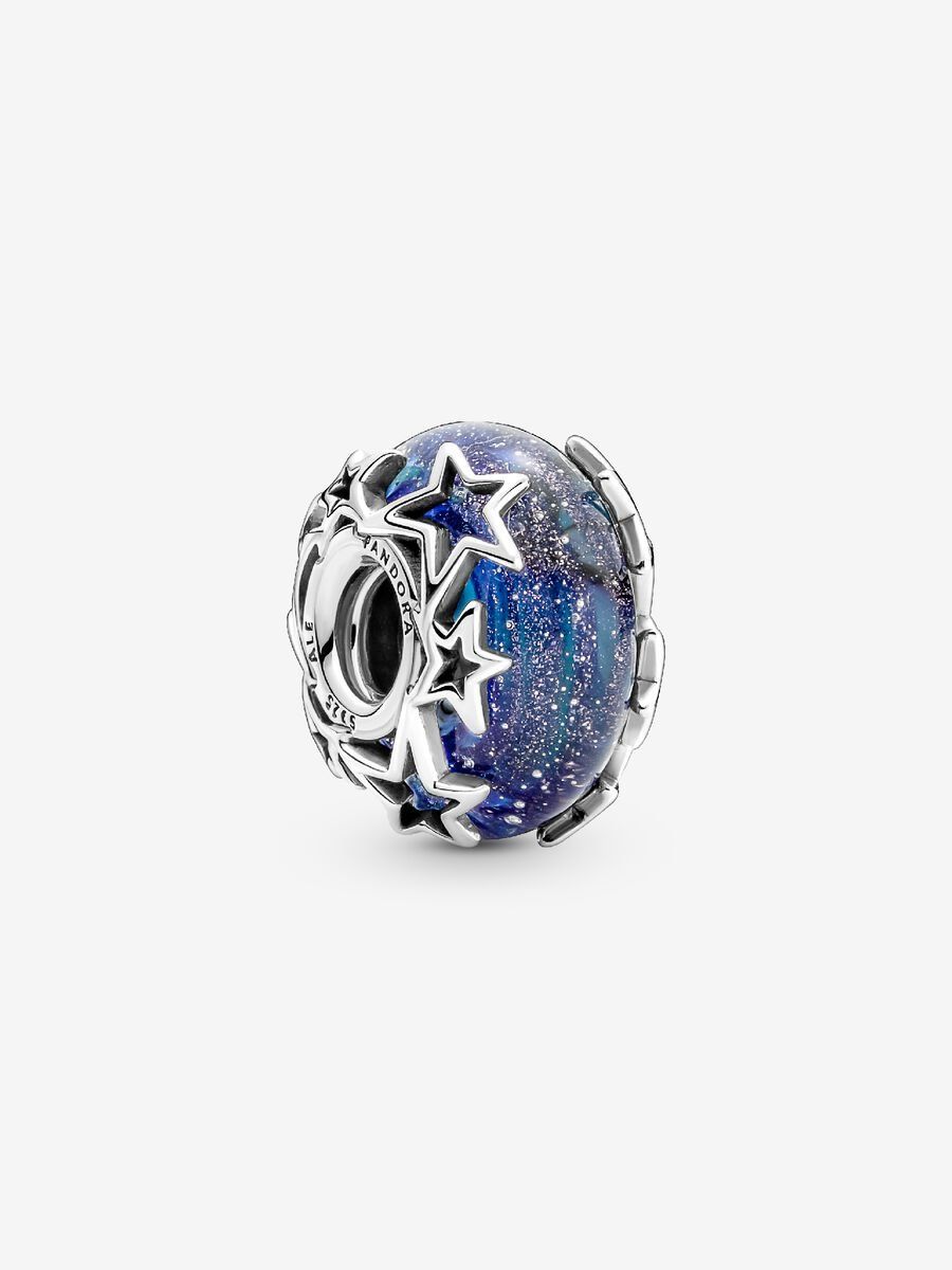 PANDORA™ Galaxy Blue &amp; Star Murano Charm