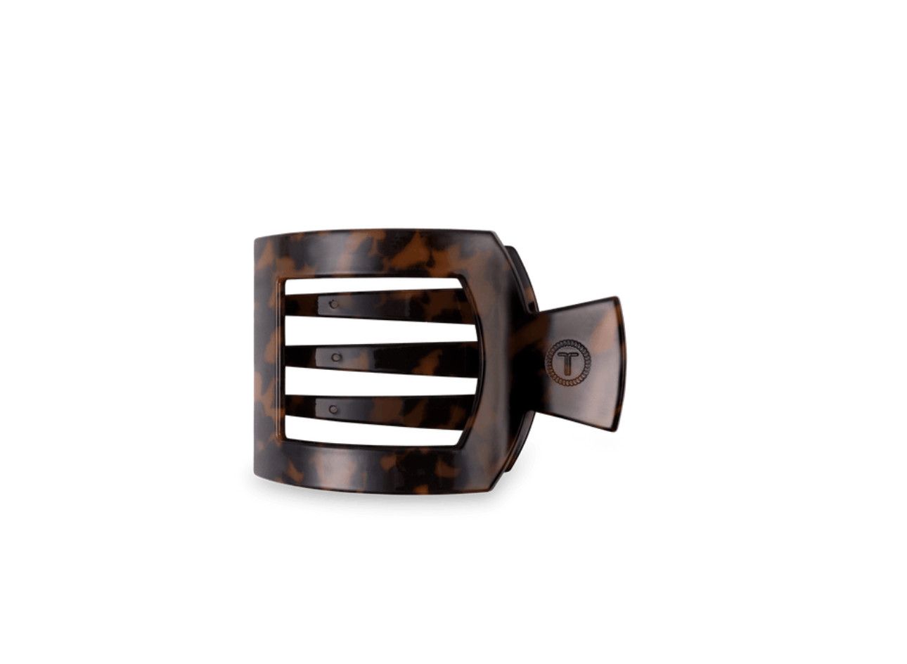 Teleties™ Flat Square Hair Clip | Tortoise, Size: Small