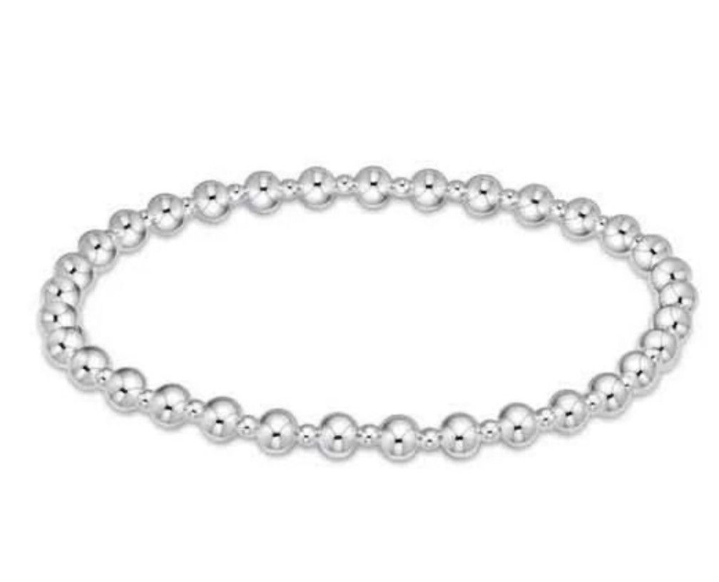 Enewton EXTENDS Classic Grateful Pattern 4mm Bead Bracelet Sterling