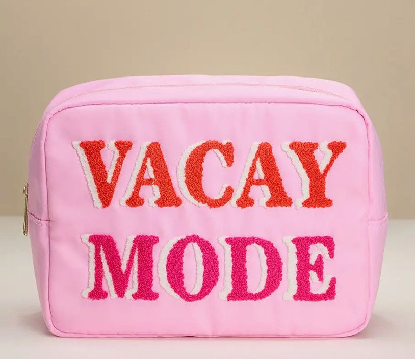 Vacay Mode Patch Cosmetic Pouch