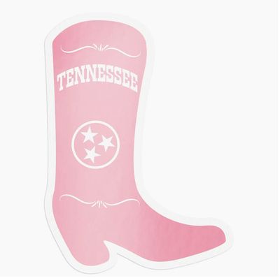 Pink Tennessee Boot Sticker