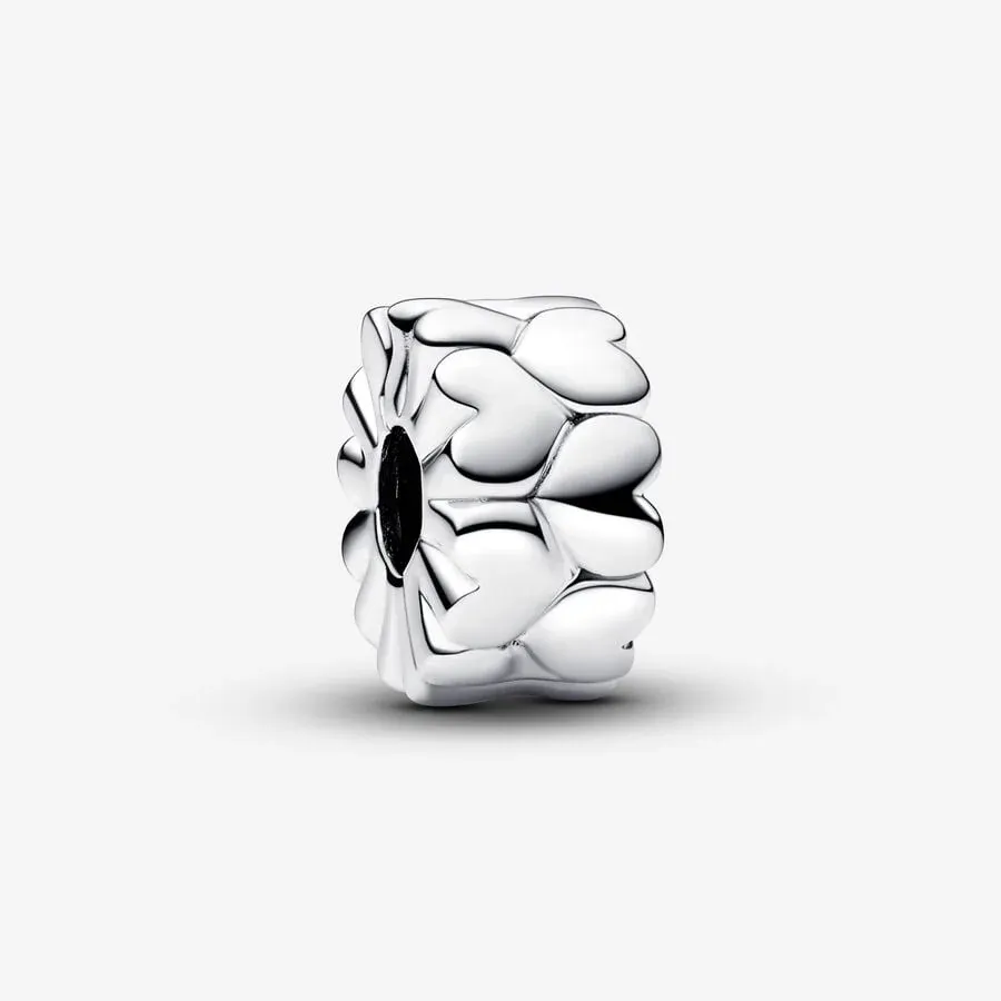 PANDORA™ Heart Pattern Clip Charm