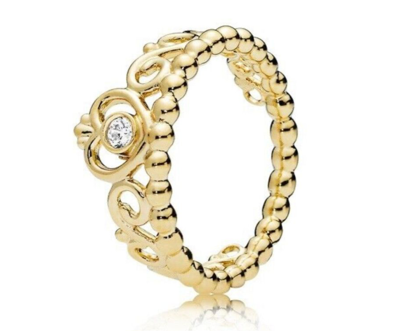 PANDORA™ My Princess Tiara 14k Gold Clear Cubic Zirconia