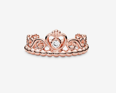 PANDORA™ My Princess Tiara Ring Rose Gold + Clear Cubic Zirconia