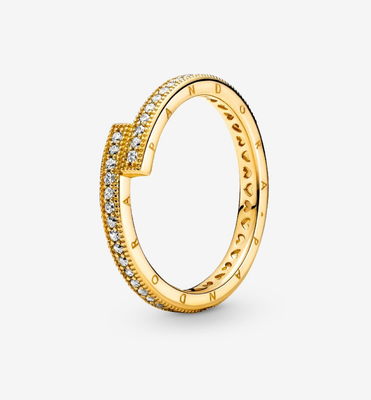 SALE | PANDORA™ Sparkling Overlapping Ring 14k Gold Plating