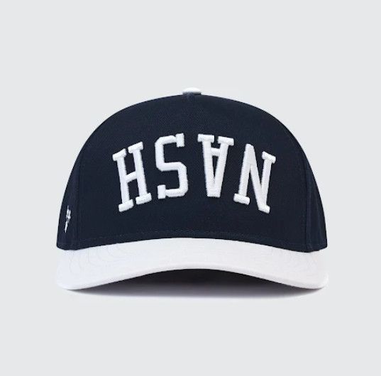 The NASH™  Upside Down Hat | White + Navy