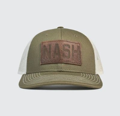 The NASH™ Leather Patch Snapback | Olive