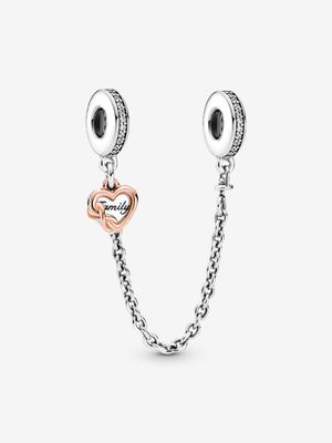 PANDORA™ Family Heart &amp; Infinity Safety Chain Charm