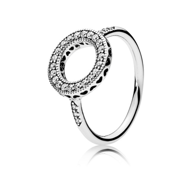 PANDORA™ Sparkling Hearts of Pandora Halo Ring Sterling Silver
