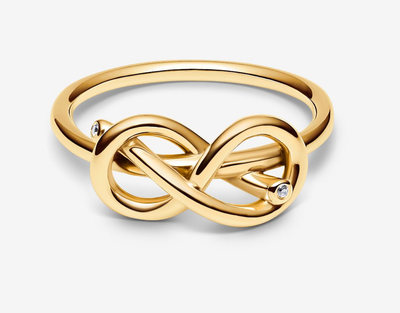 PANDORA™ 14K Gold Plated Infinity Knot Ring
