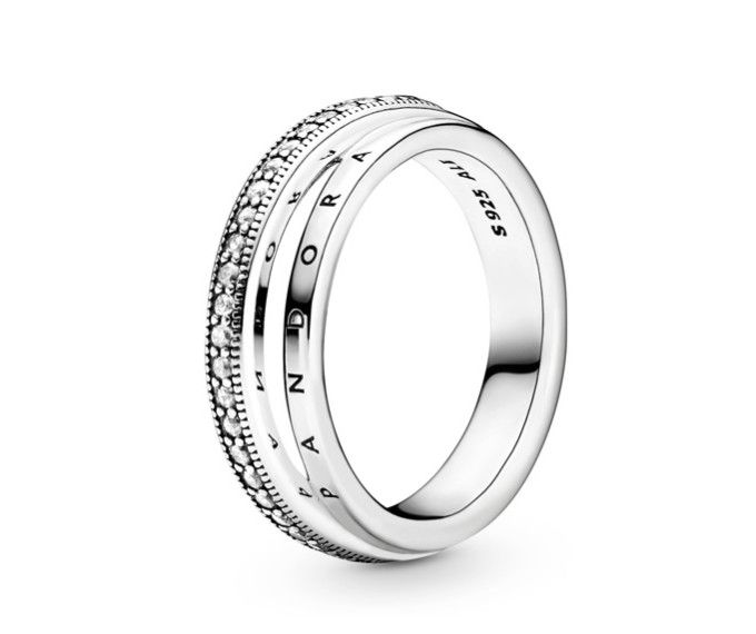 PANDORA™ Signature Triple Band Pave Ring