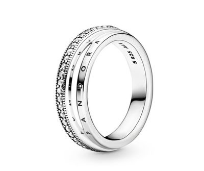 PANDORA™ Signature Triple Band Pave Ring