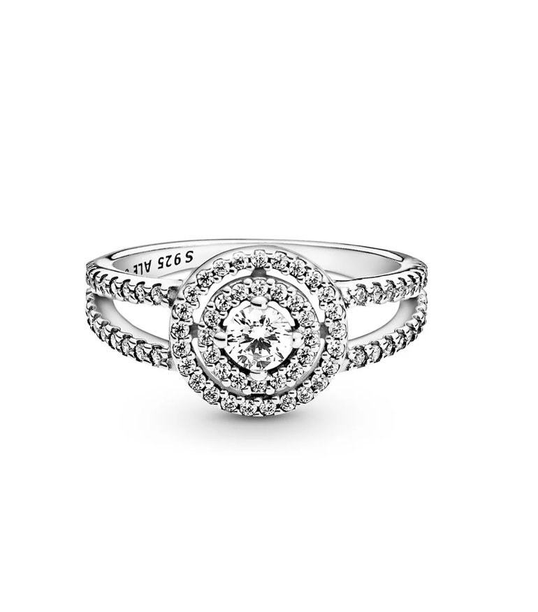 PANDORA™ Sparkling Double Halo Clear CZ Ring Sterling Silver