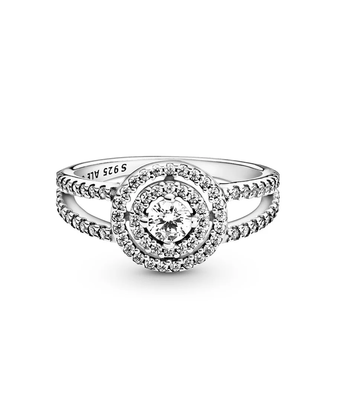 PANDORA™ Sparkling Double Halo Clear CZ Ring Sterling Silver