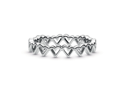 PANDORA™ Freehand Hearts Ring Sterling Silver