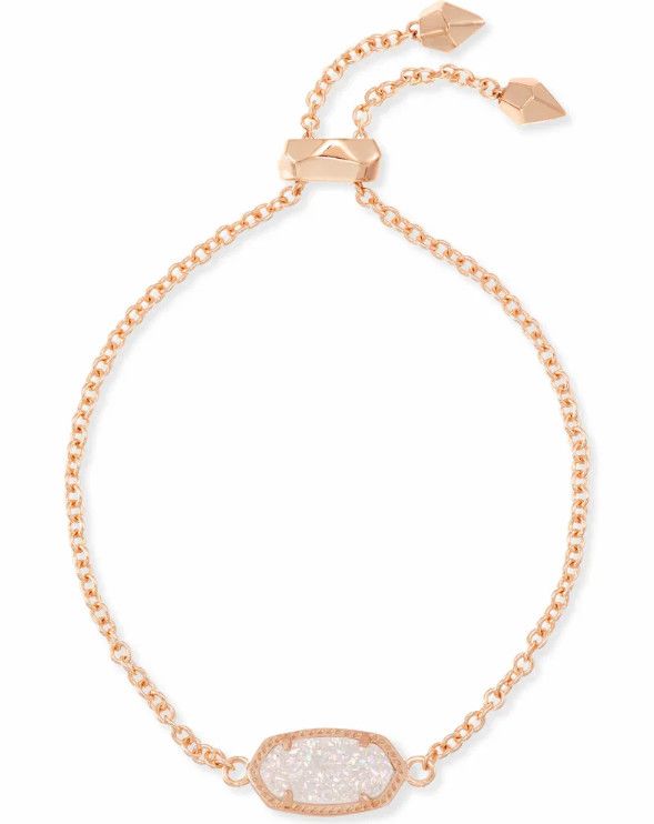 The Elaina Bracelet in Iridescent Drusy, Color: Rose Gold