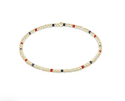 Hope Sincerity Pattern 2mm Bead Bracelet Firecracker
