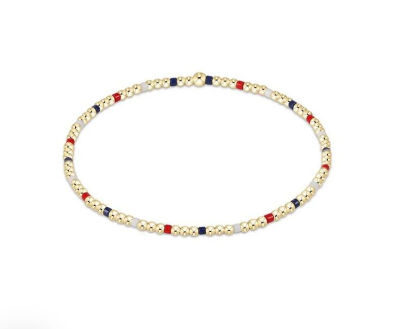 Hope Sincerity Pattern 2mm Bead Bracelet Firecracker
