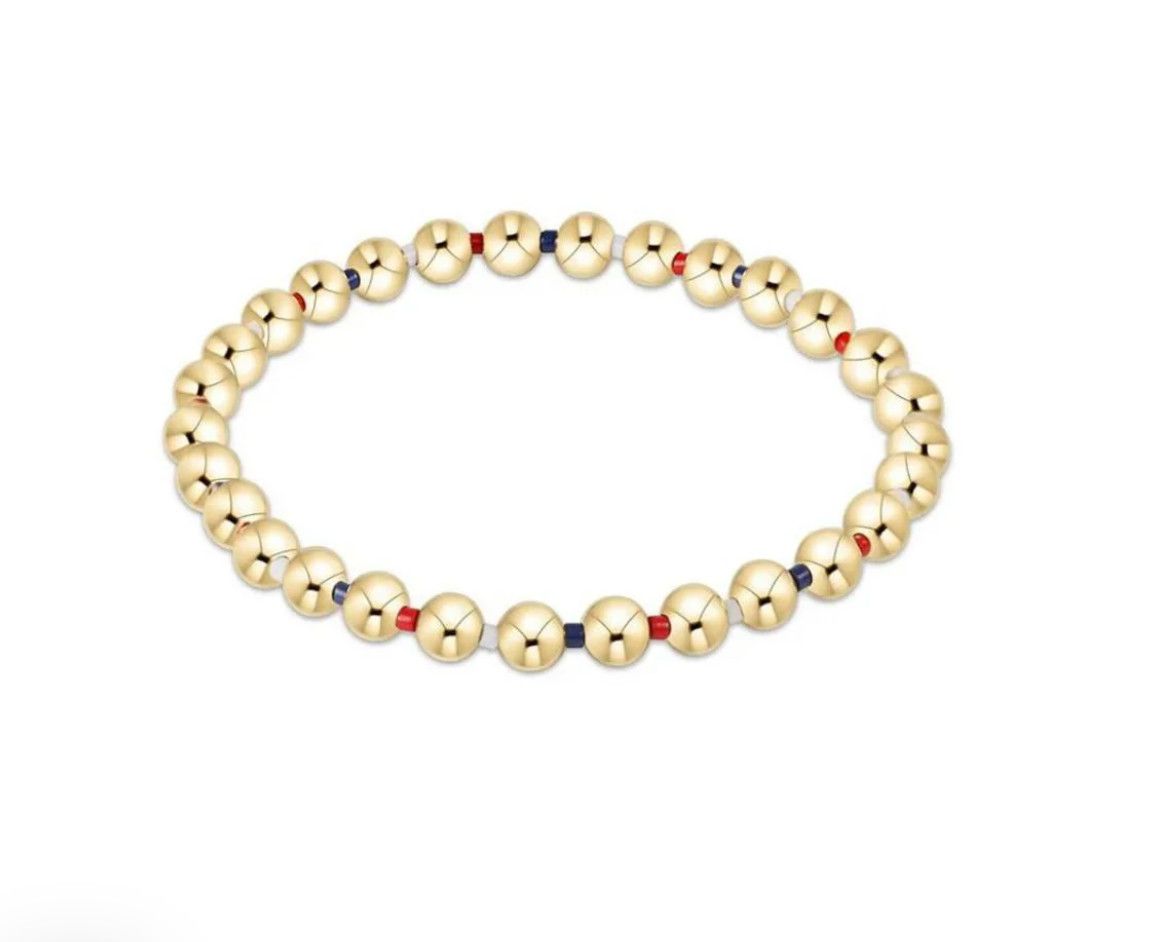 Hope Grateful 5mm Bead Bracelet Firecracker
