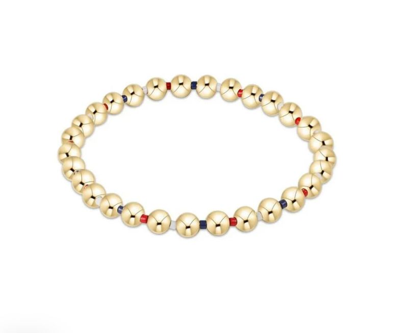 Hope Grateful 5mm Bead Bracelet Firecracker