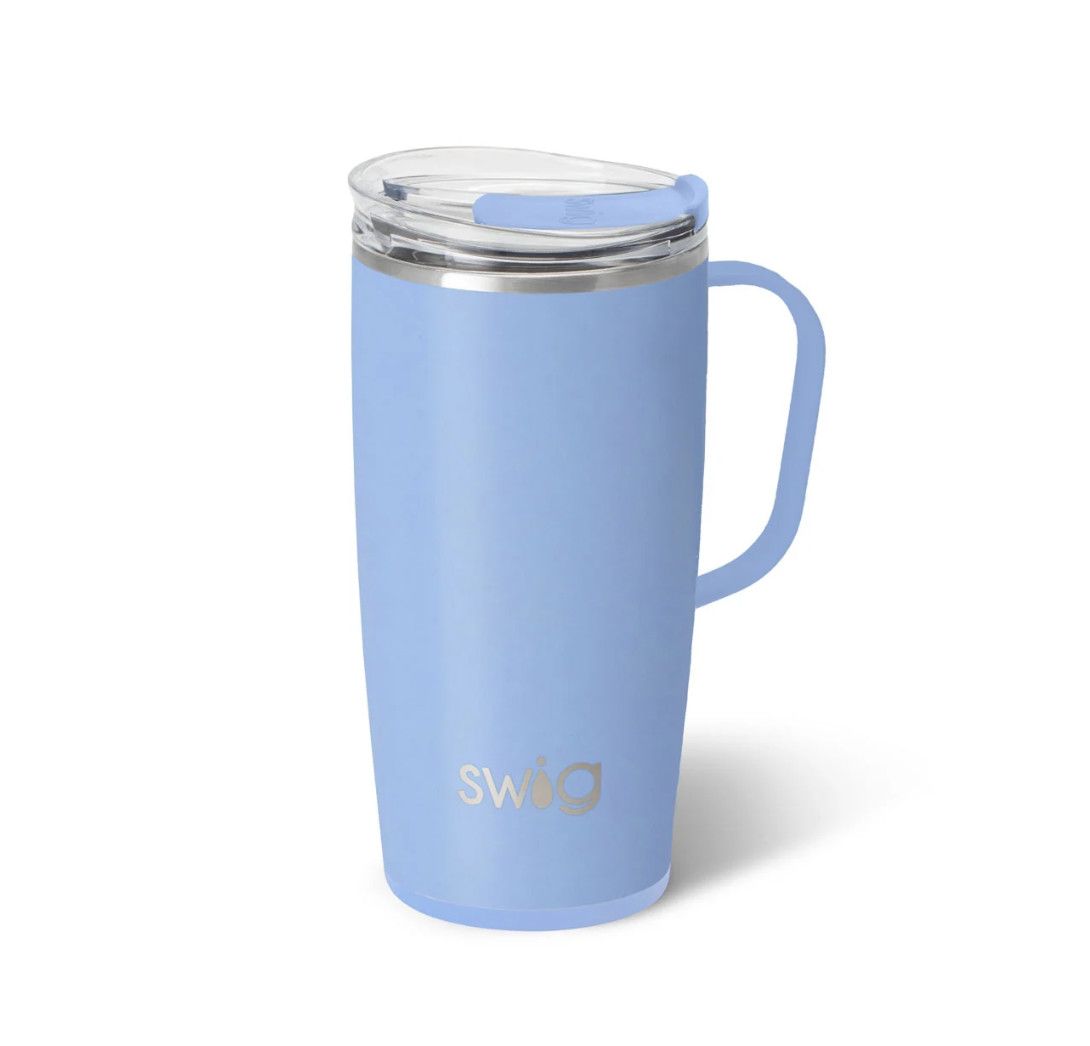 Swig Shimmer Periwinkle Collection, Size: Travel Mug 22oz