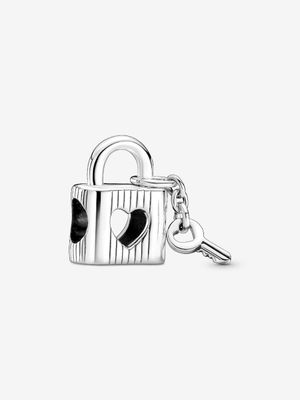 PANDORA™ Padlock &amp; Heart Key Sterling Charm