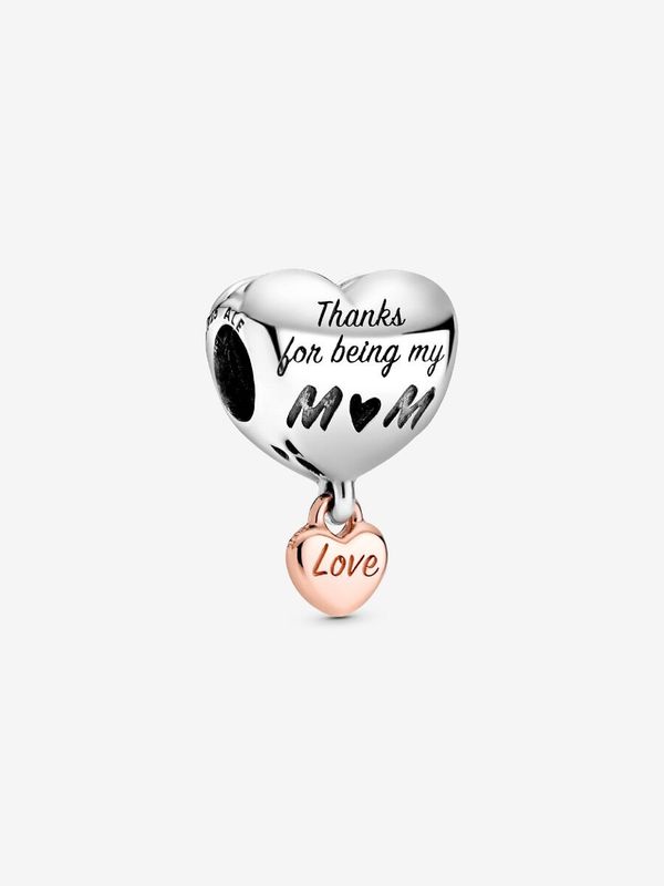 PANDORA™ &quot;Love You&quot; Mom Heart Charm