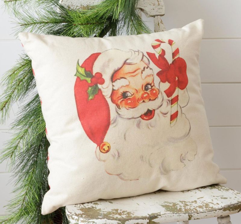 Reversible Retro Santa Pillow