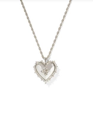 The Mallory Rose Locket Necklace in Silver