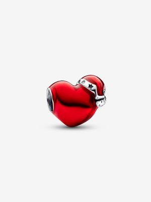 PANDORA™ Metallic Red Christmas Heart Charm