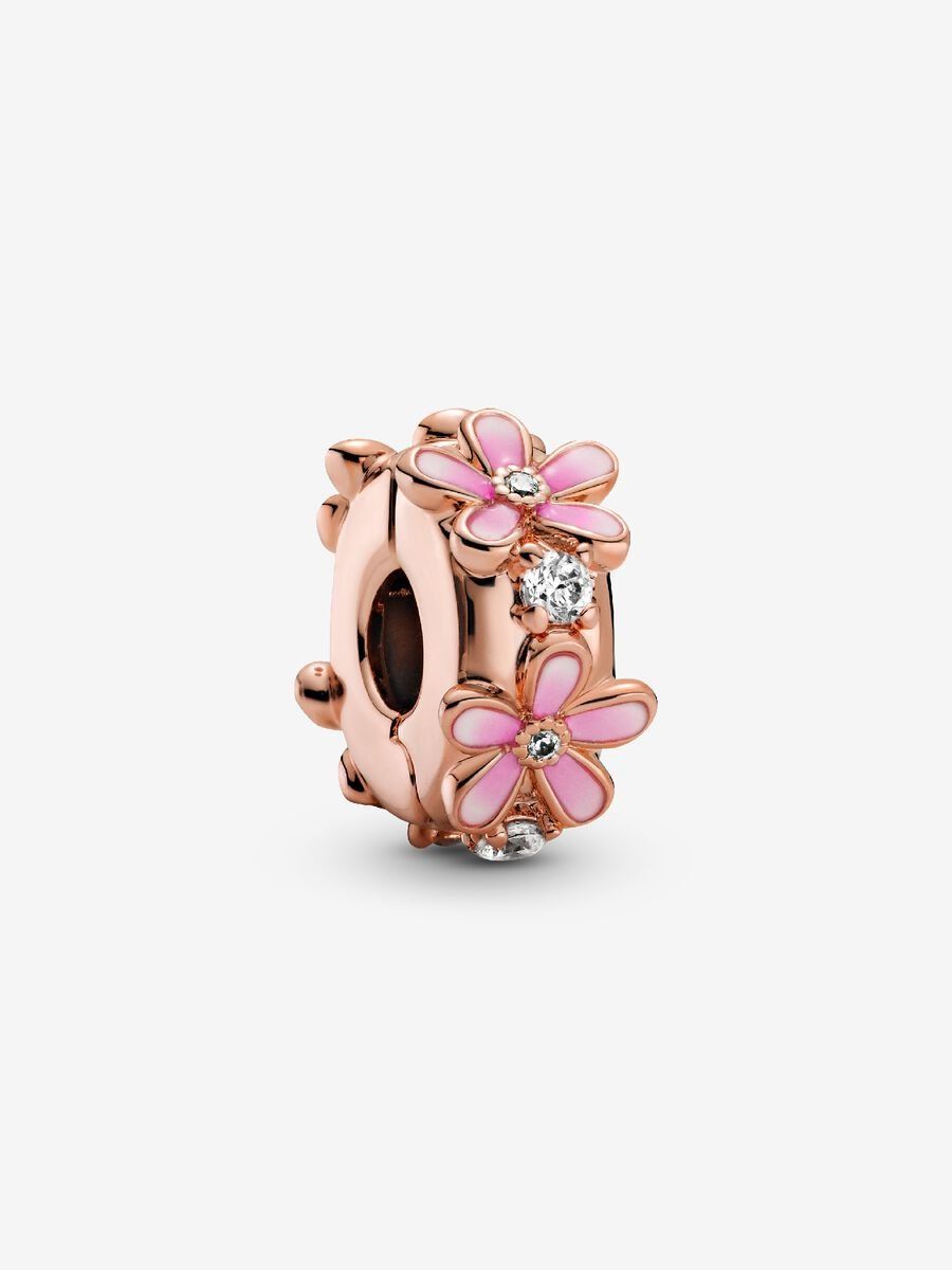 PANDORA™ Pink Daisy 14K Rose Gold Plated Clip