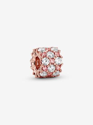 PANDORA™ Pink and Clear Sparkle 14K Rose Gold Plated Charm