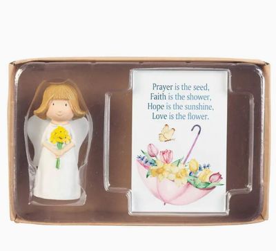 Angel + Card Gift Set Prayer Faith Hope