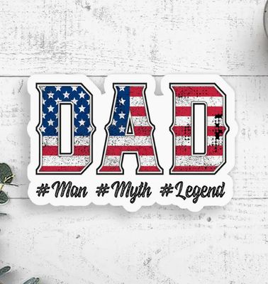 Dad Man Myth Legend Sticker