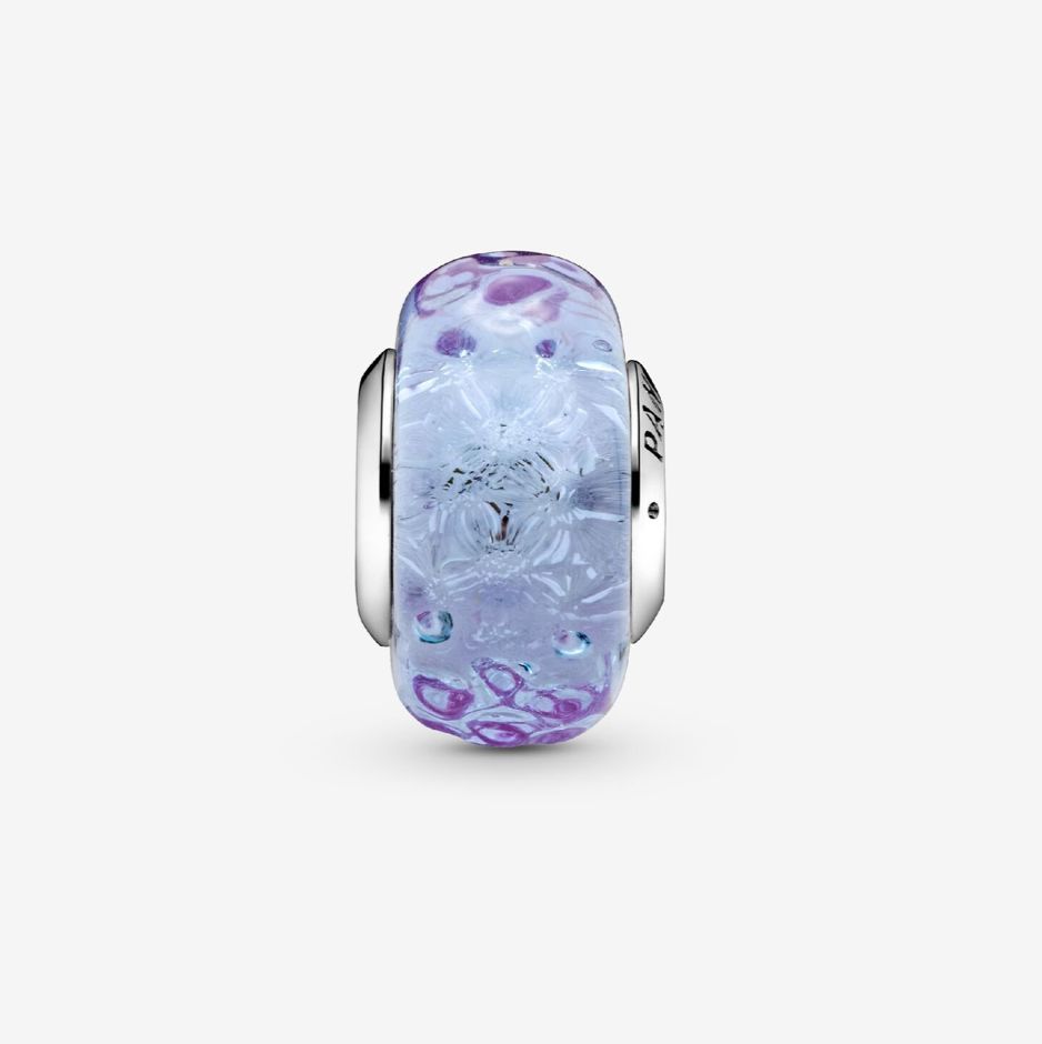 PANDORA™ Wavy Lavender Murano Glass Charm