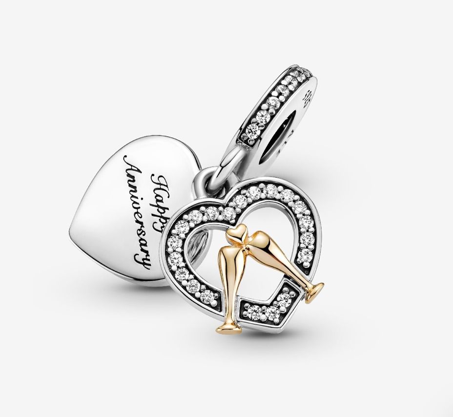 PANDORA™ Two Toned Happy Anniversary Dangle Charm