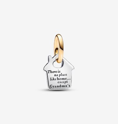PANDORA™ Two Tone Grandma&#39;s House Dangle Charm