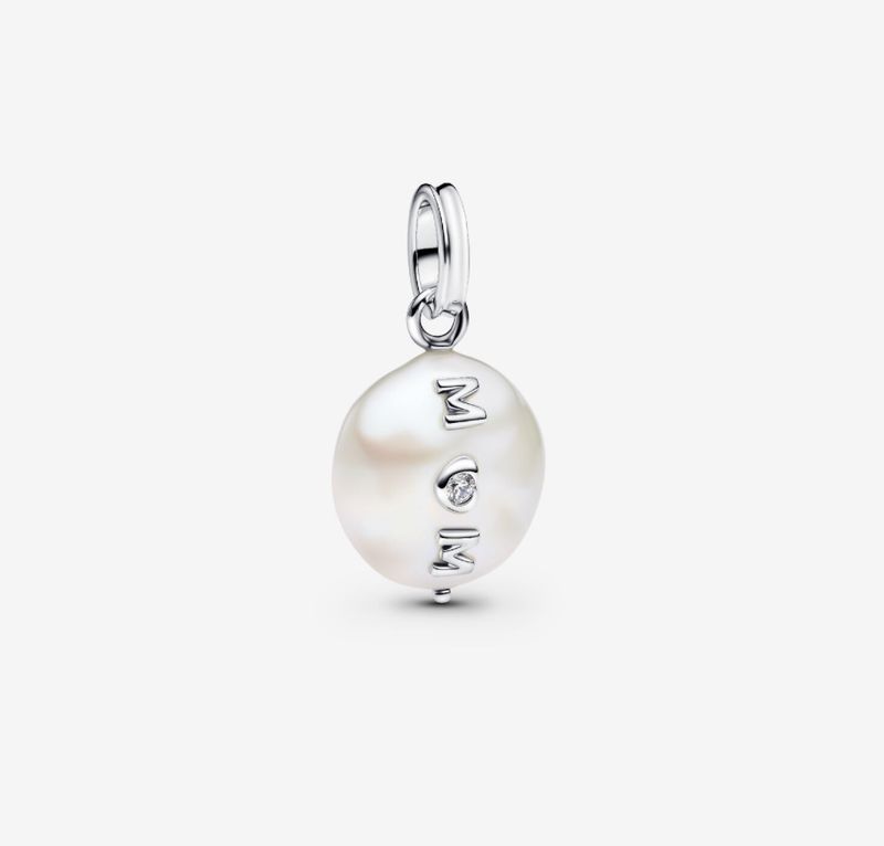 PANDORA™ Treated Freshwater Cultured Baroque Pearl Mom Dangle Charm