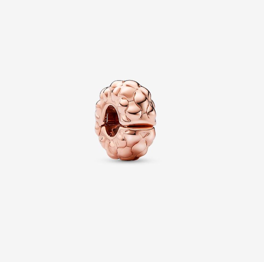 PANDORA™ Studded Pattern 14K Rose Gold Plated Clip