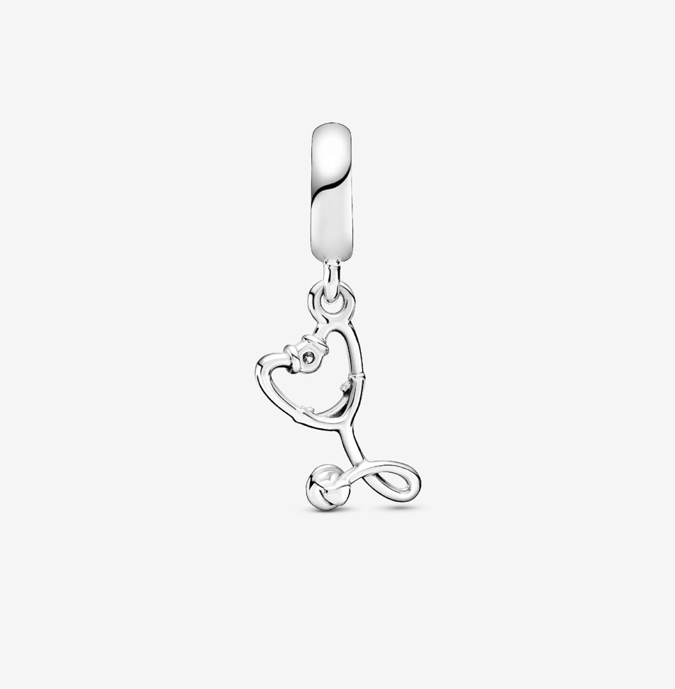 PANDORA™ Sterling Silver Stethoscope Heart Dangle Charm