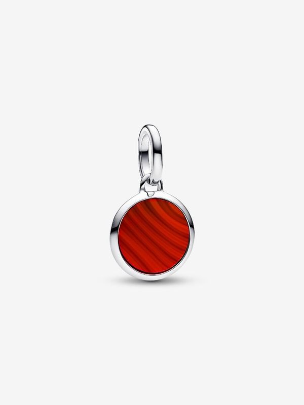 PANDORA™ Red Murano Glass Engravable Mini Medallion Charm