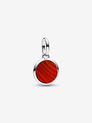 PANDORA™ Red Murano Glass Engravable Mini Medallion Charm
