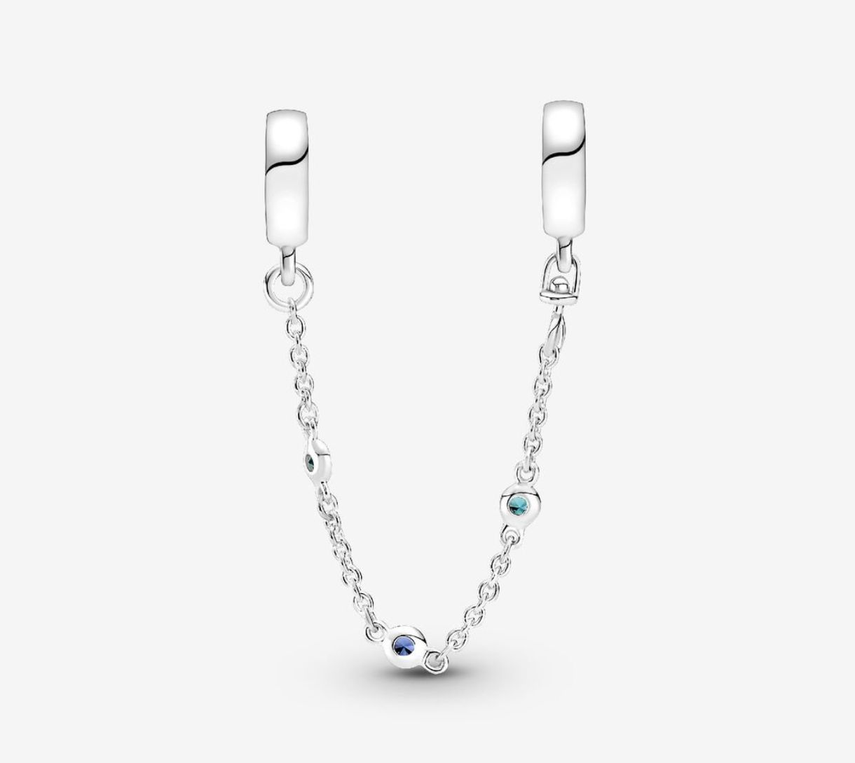 PANDORA™ Triple Blue Stone Safety Chain